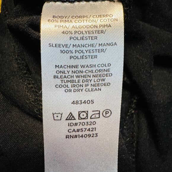 LOFT Womens Black Clipdot Clip Dot Sheer Short Sleeve Cotton Blouse Top Medium - Picture 9 of 9